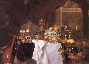 HEEM, Jan Davidsz. de A Table of Desserts g Norge oil painting reproduction